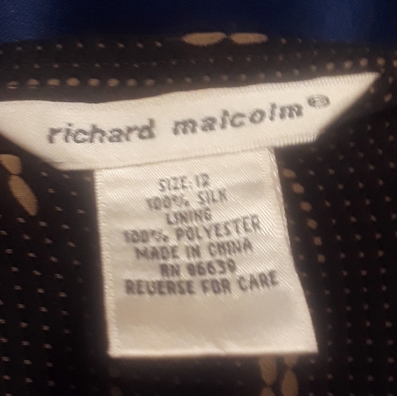 Richard Malcolm silk Faux  wrap  skirt - Picture 4 of 4